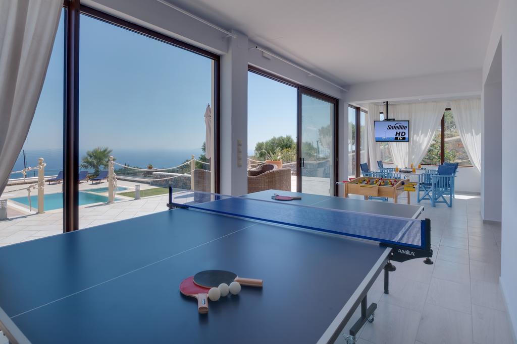 Sea Views At Villa Anemomylos With Heated Pool, Ping Pong And Tennis Agia Pelagia  Exterior foto