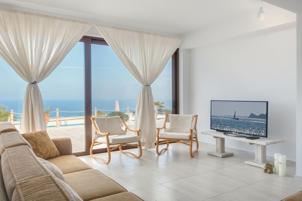 Sea Views At Villa Anemomylos With Heated Pool, Ping Pong And Tennis Agia Pelagia  Quarto foto